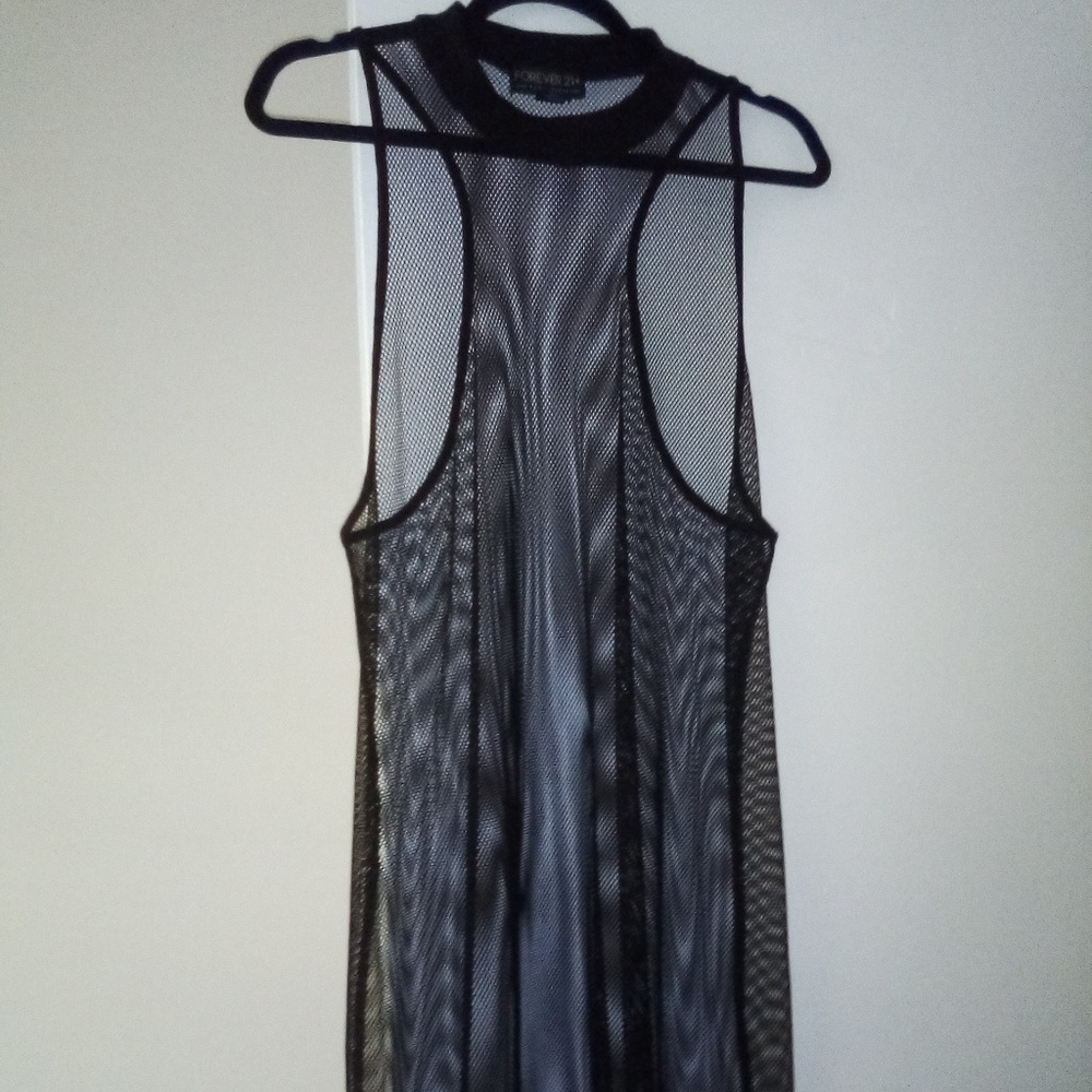 Sexy Plus Size Fishnet Dress